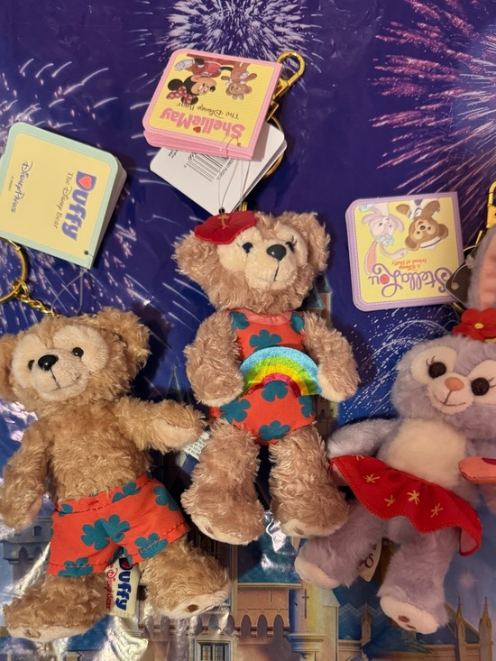 Disney Accessories - Disney Aulani Duffy And Friends Shellie May Stella Lou Plush Keychain New